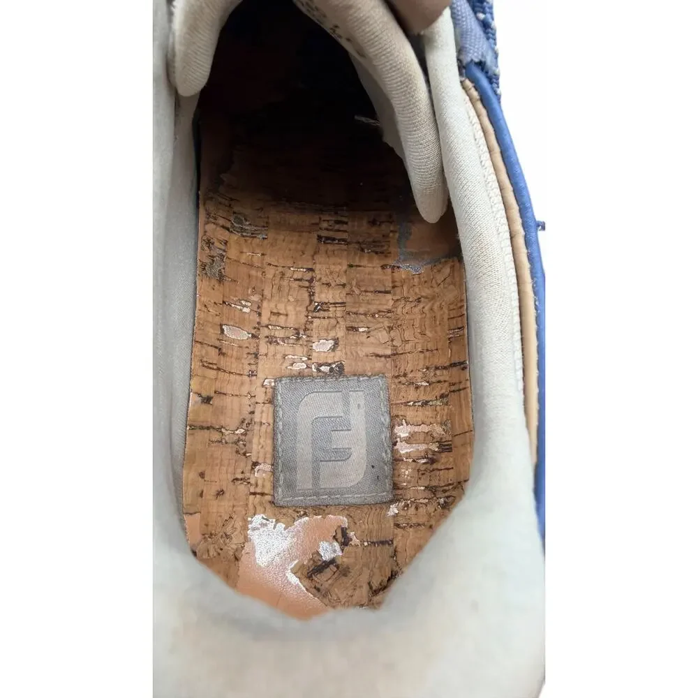 FootJoy Women’s Golf Shoes Blue Leather Spikeless Sz 9.5M Comfort